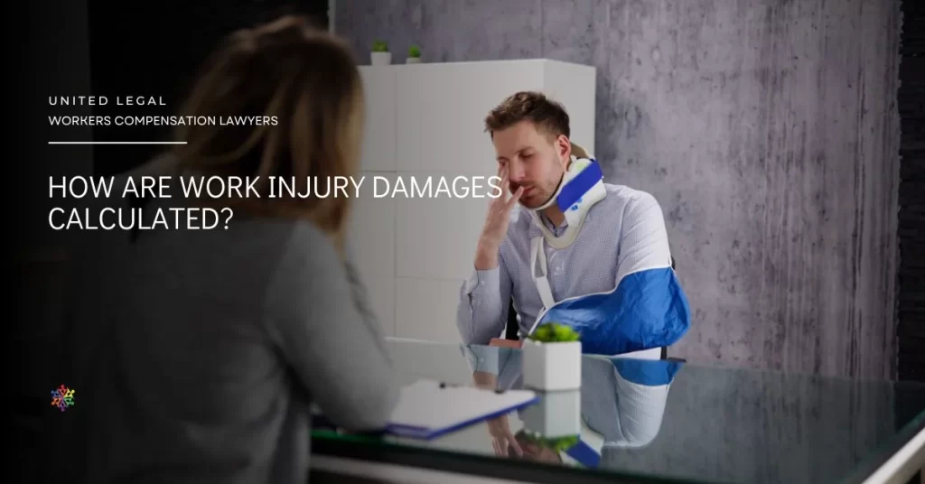 How are work injury damages calculated?